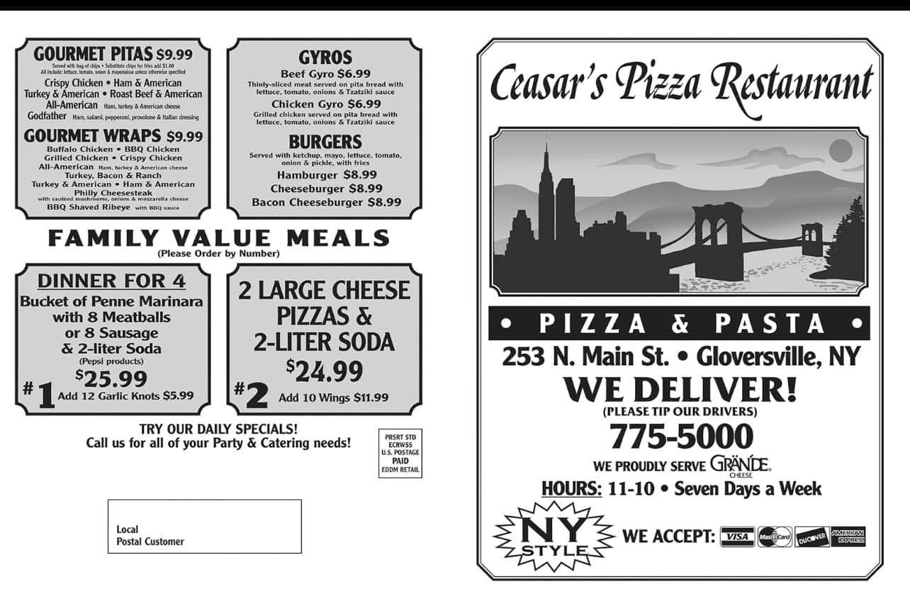 Ceasars Pizza Menu image 3